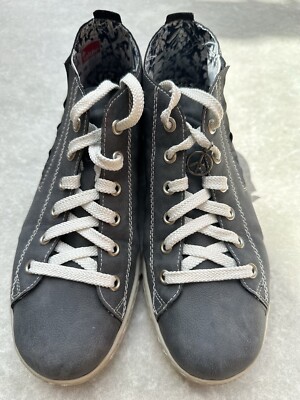 rieker Damen Sneaker Freizeitschuh Halbschuh Grau Gr 39 -Top-