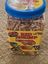Zoo Med Large Sun-Dried Red Shrimp Aquatic Turtle Food - 10 Oz.