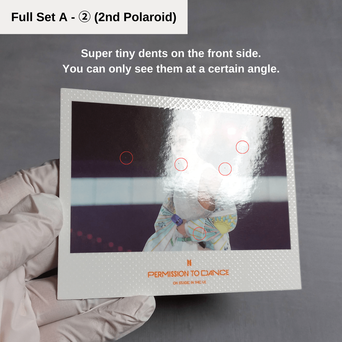 BTS ペンミ ミニフォト BTS Permission To Dance On Stage in The US Photocard POB Polaroid