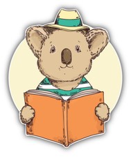 Funny Hipster Koala Car Bumper Sticker Decal - ''SIZES''