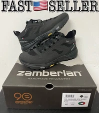 Zamberlan 220 Anabasis GTX Short Hiking Shoe USA Men's 12, Black - NEW IN BOX!
