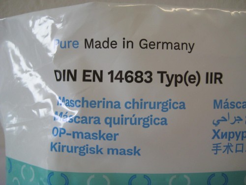 50x Masken Medizinischer Mundschutz Typ IIR OP Maske Chirurgisch Atemschutzmaske - Bild 5 von 6