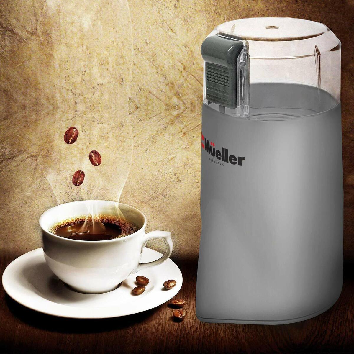 Mueller Austria Hypergrind Precision Electric Spice/Coffee Grinder Mill with Large Grinding Capacity and Powerful Motor Also for Spices, Herbs, Nuts