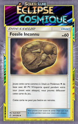 Unbekanntes Fossil - SL12:Kosmische Finsternis - 207/236 - Französische Pokemon Karte