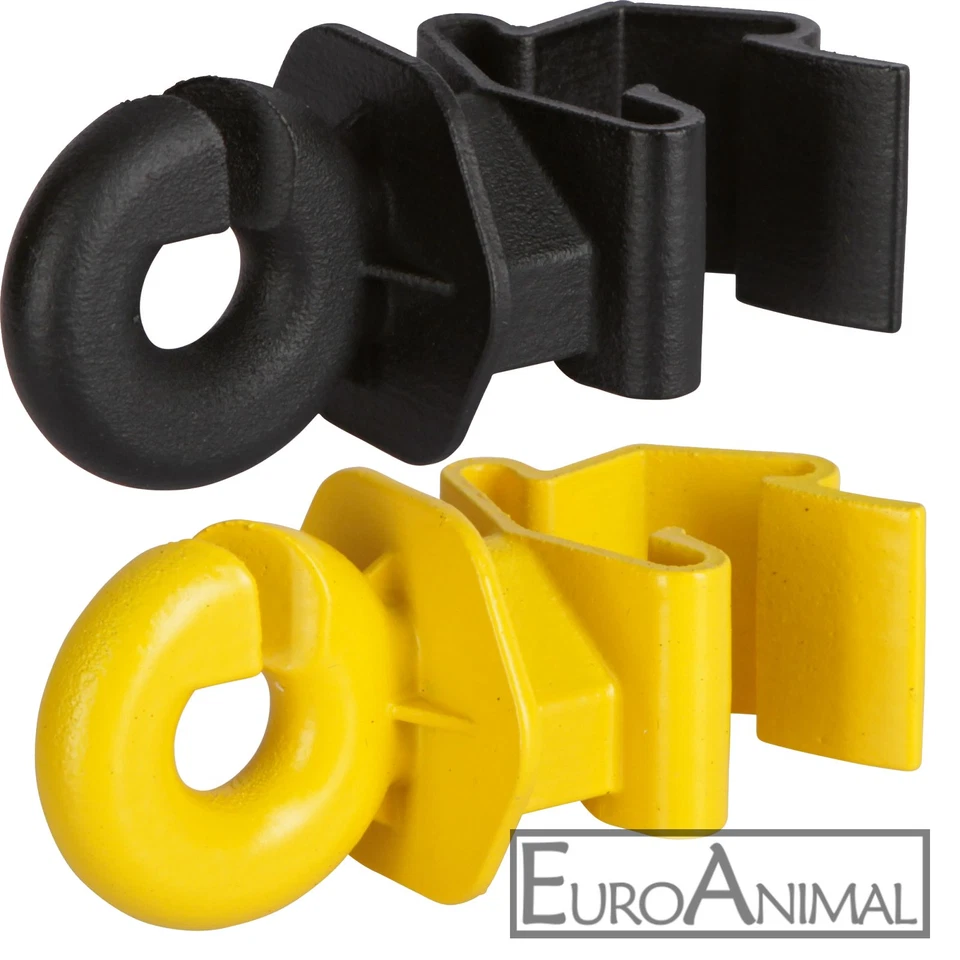 Ring-Isolatoren für T-Pfosten T-Post Draht Litze, Seil, Breitband Weidezaun AKO