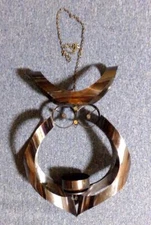 Mascot Anealed Brass Mid Century Industrial Modern Owl Wall Candleholder Planter