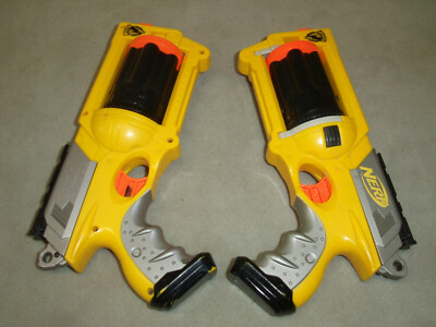 2 Nerf maverick rev 6 soft dart pistols N-strike indoor toy guns lot tag 