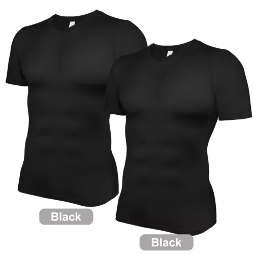 Camisas de compresión de manga corta Cool Dry para hombre, camiseta deportiva capa base - Imagen 16 de 22