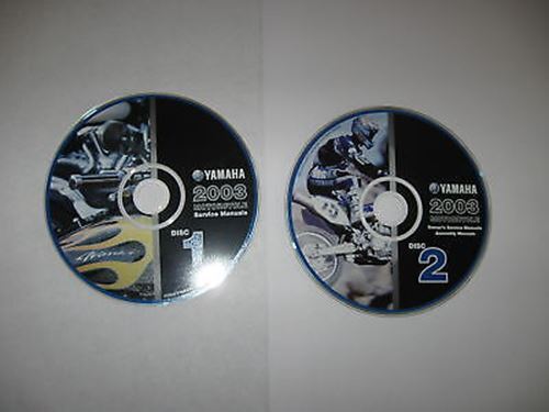2003 Yamaha Motorcycle Manuals on 2 CD's All Models - Picture 1 of 1