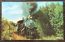 STEAMTOWN USA #15 STEAM LOCOMOTIVE BELLOWS FALLS VERMONT COLOR POSTCARD NEW EX