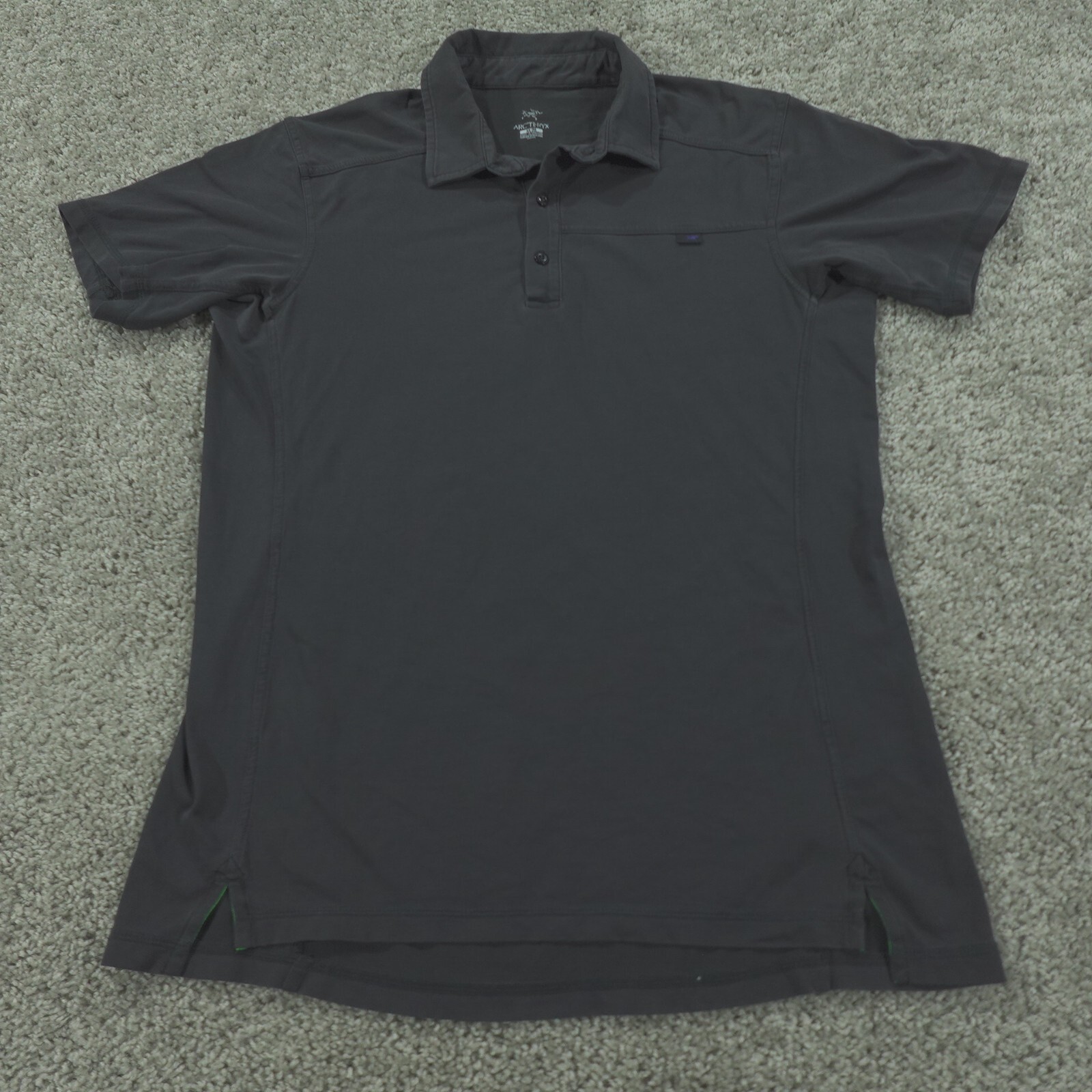Arc'teryx Camicia Uomo Media Golf Polo Active Performance Nera