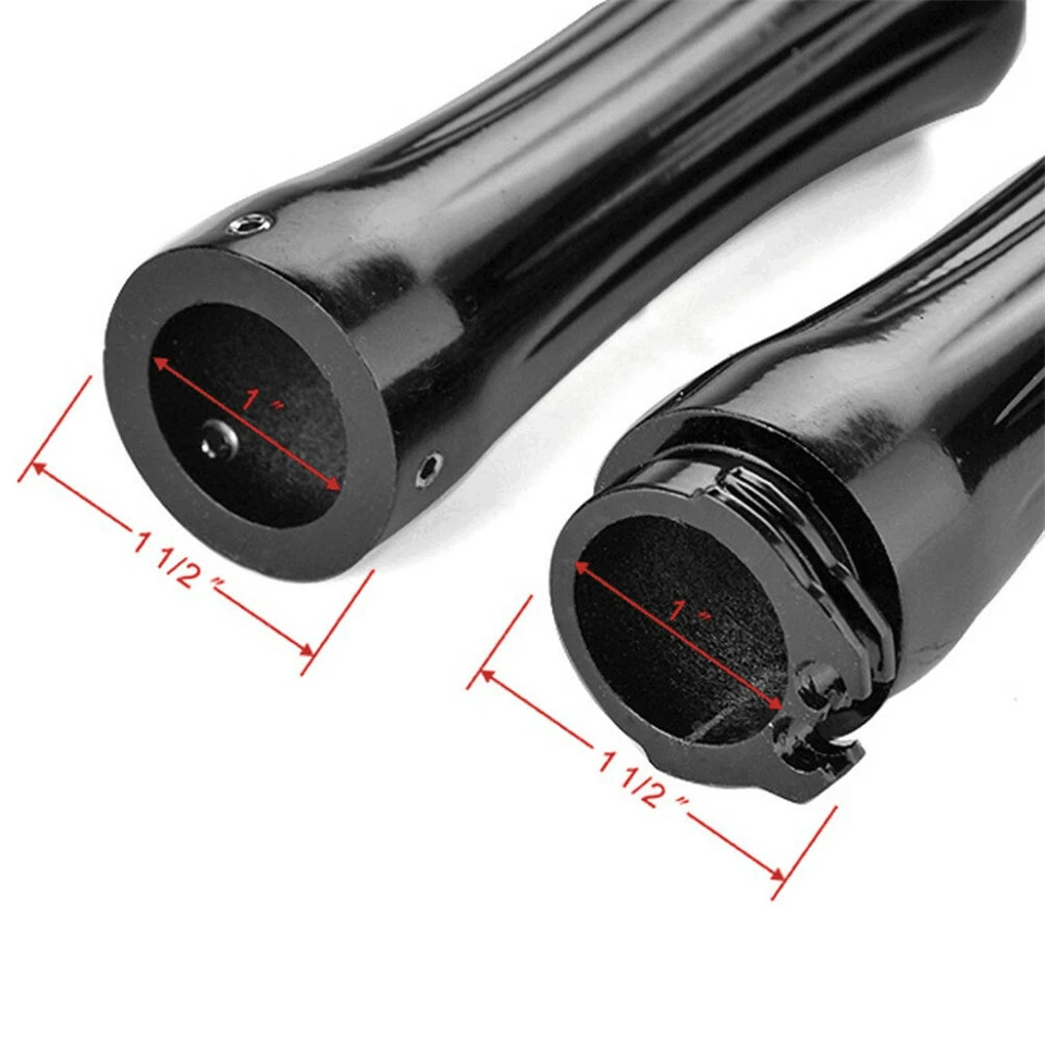 Empuñaduras de extremo de manillar de motocicleta de 1" para Harley Dyna Softail Electra Glide EE. UU. Foto 3 de 4