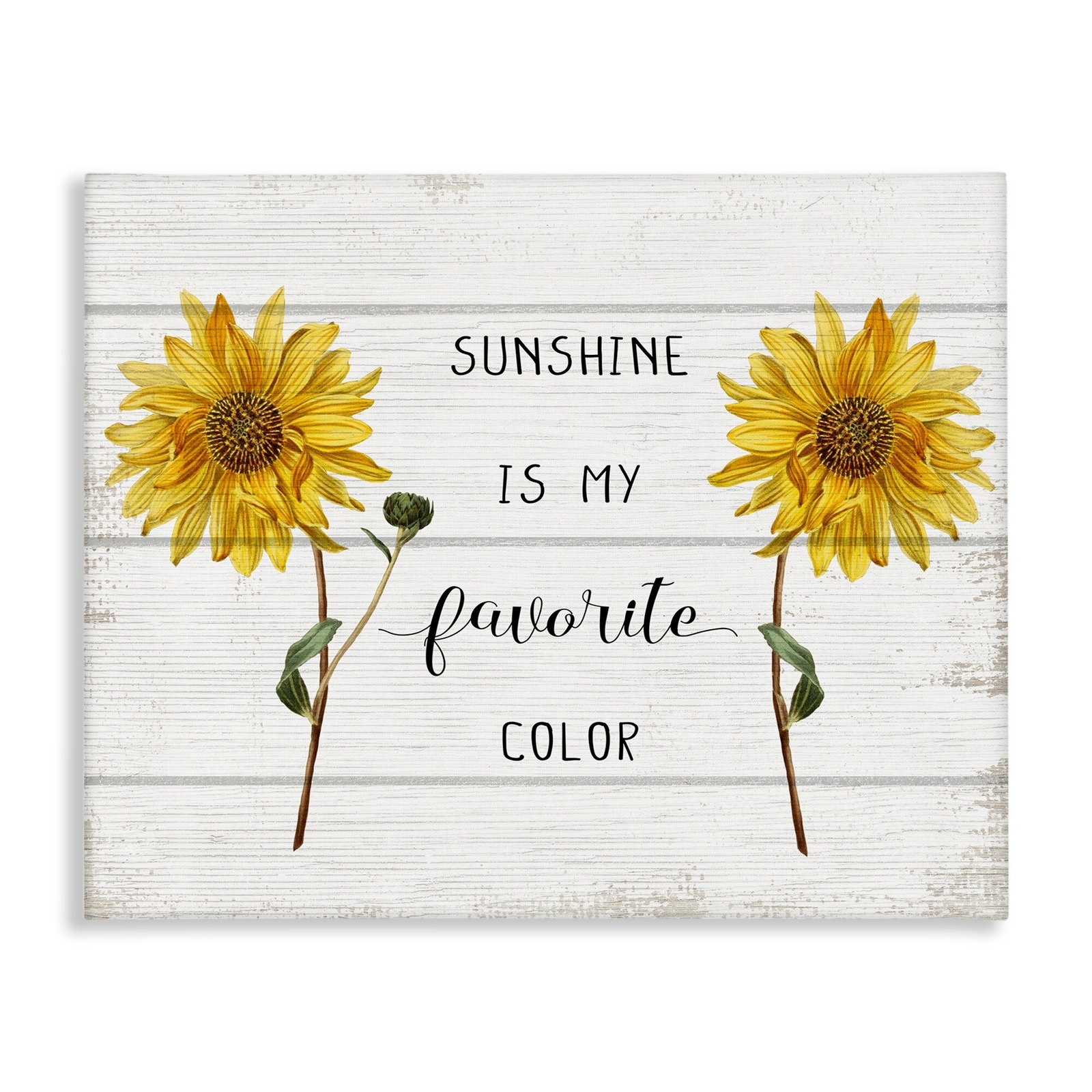 Stupell Sunshine is My Favorite Color with Sunflower Accents Multi-Color 16 x 20