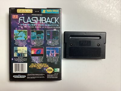 Flashback: The Quest for Identity- Sega Genesis Case and Game no