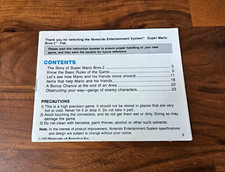 Nintendo - Super Mario Bros. 2 - NES Instruction Booklet, no cover Manual ONLY