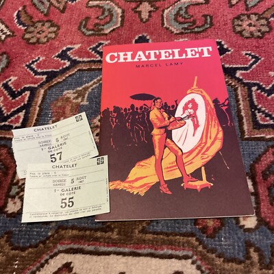 Luis Mariano LE PRINCE DE MADRID 2 Tickets + Prog Châtelet 1967 Operette Selten!