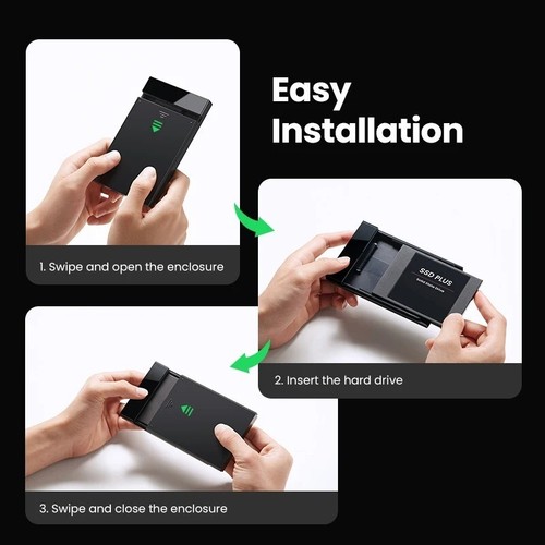 USB 3.1 Type C 2.5" External HDD SSD Enclosure Hard Drive Case SATA 3.0 UASP - Picture 2 of 5