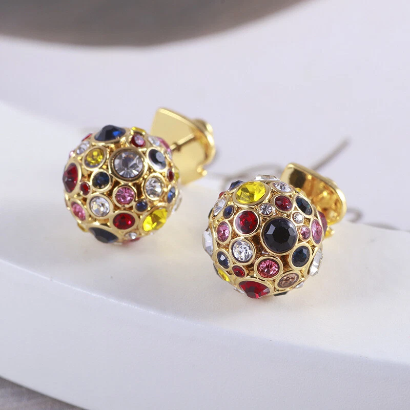 Kate Spade New York Shining Color Rhinestone Ball round Studs