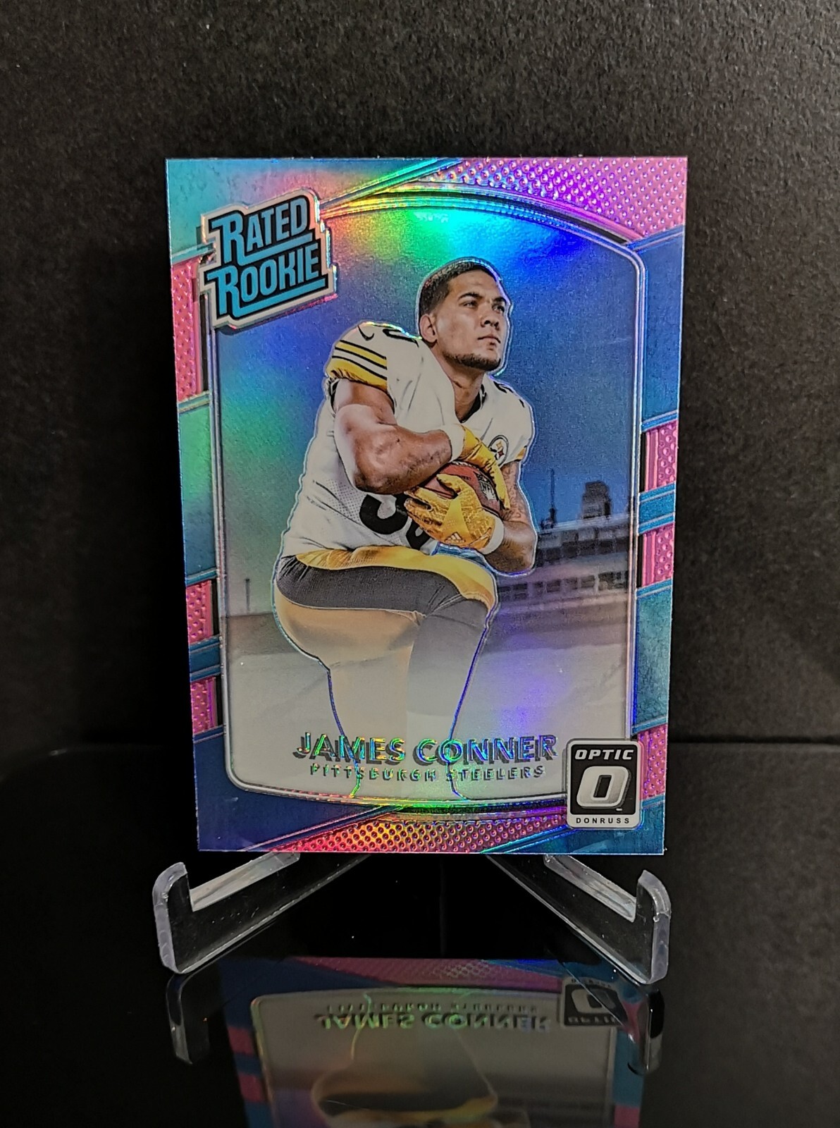 JAMES CONNER RC 💥 SP 2017 Panini Donruss Optic Rated Rookie Pink Holo Prizm 172