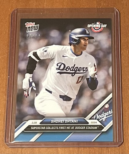 2024 TOPPS NOW #9 SHOHEI OHTANI - NUMBERED 33/49 BLUE PARALLEL
