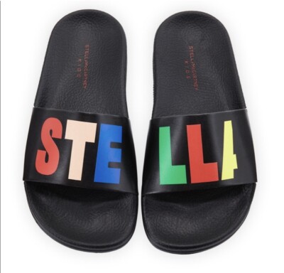 Stella McCartney Kids Rosanna Logo Slide Sandals, Kids