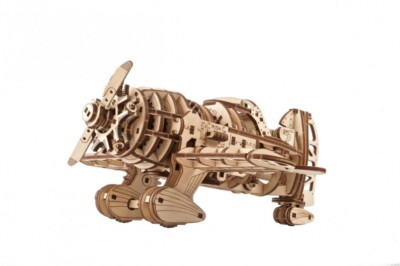 Mad Hornet Airplane -  Mechanical 3D Models Wooden Puzzle by UGEARS