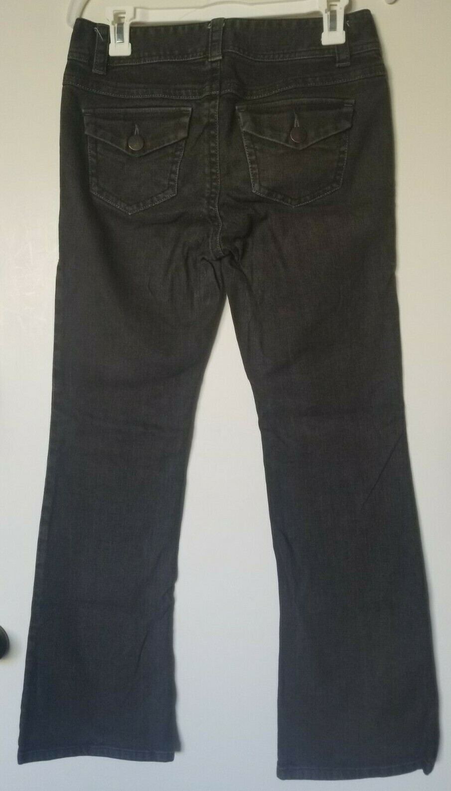 CAbi Jeans Basic Solid Black Wide Leg Zip Up Pock… - image 7