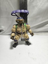 Vintage TMNT Ninja Turtles 1991 Military Pro Pilot Don W/ Parachute 
