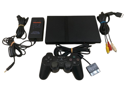 Sony PS2 Game System Console di gioco PLAYSTATION2 nero HDMI set cavi di conversione