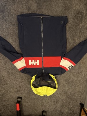 Helly Hansen Helly Tech Performance Ski Jacket S Navy Red White Yellow Hooded