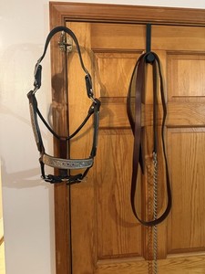 Licou De Présentation Kathy's Show Halter Santana #326 – Argent Et Pierres Rouges