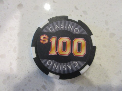 $100 Royal Crown Black Casino Chip + Free Las Vegas Poker Casino Chip