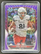 2022 Bowman University Chrome Josh Whyle Purple Shimmer Refractor #89