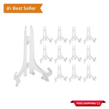 Translucent 12-Pack Display Stands: 5-Inch Clear Acrylic for Stylish Home D cor