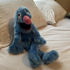 Muppet Sesame Street Grover Plush 22" Jim Henson Blue Stuffed Character Toy RM