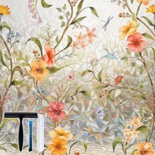 Static Cling Window Film Rainbow Decorative 17.5x78.7
