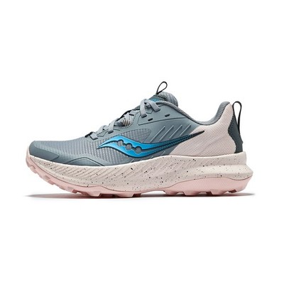 Saucony BLAZE TR Fiery Low Top Running Shoes Women's Gray Pink - S10845-215