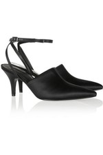 Alexander Wang Z4032* Black Satin Ponted Toe ...