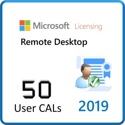 Windows Server 2019 Remote Desktop (RDS) CALs for 50 Users (Physical)