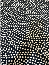 Irregular Polka Dot Knit Fabric Black White Stretch Extra Wide 64" 2.66 Yards