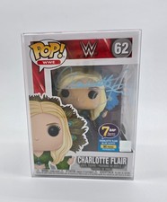 Funko Pop WWE Charlotte Flair Blue Outfit #62 Autographed JSA 7BAP LE 90