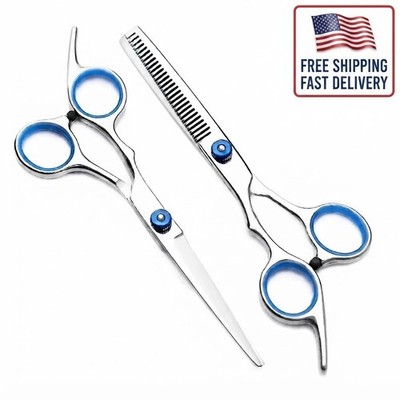 Professional Salon Hair Cutting Thinning Scissors Barber Shears Hairdressing Set