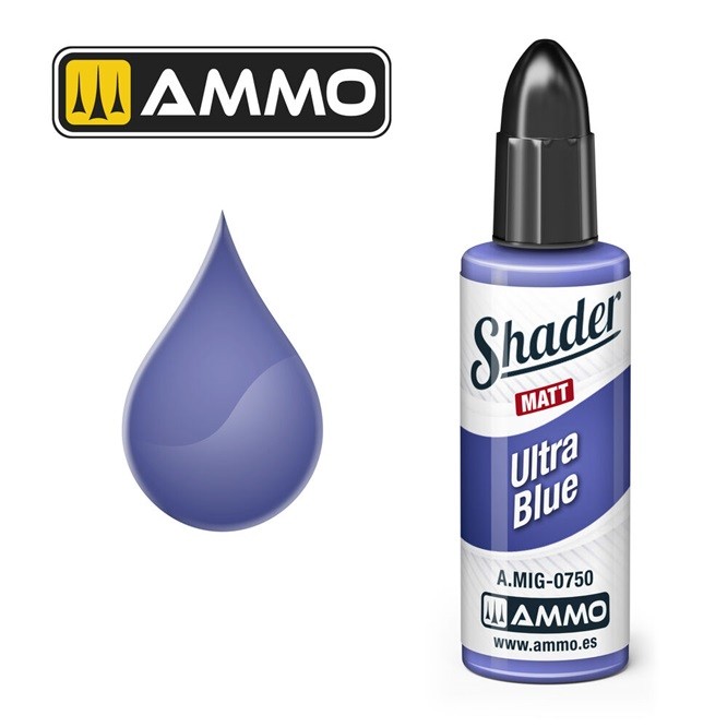 Ammo Mig A.MIG-0750 - Matt Shader Ultra Blue - New