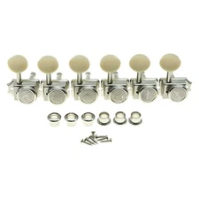6 Inline Vintage Style Locking Tuners Guitar Tuning Keys Pegs Lock Guitar Mac...