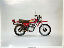 1979 Honda XL-75 Dealer press kit color photo...