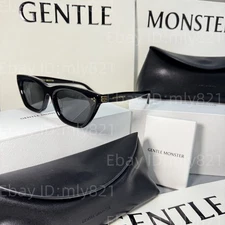 Gentlemonster Sunglasses GISELE 01 Black Frame Black Lenses