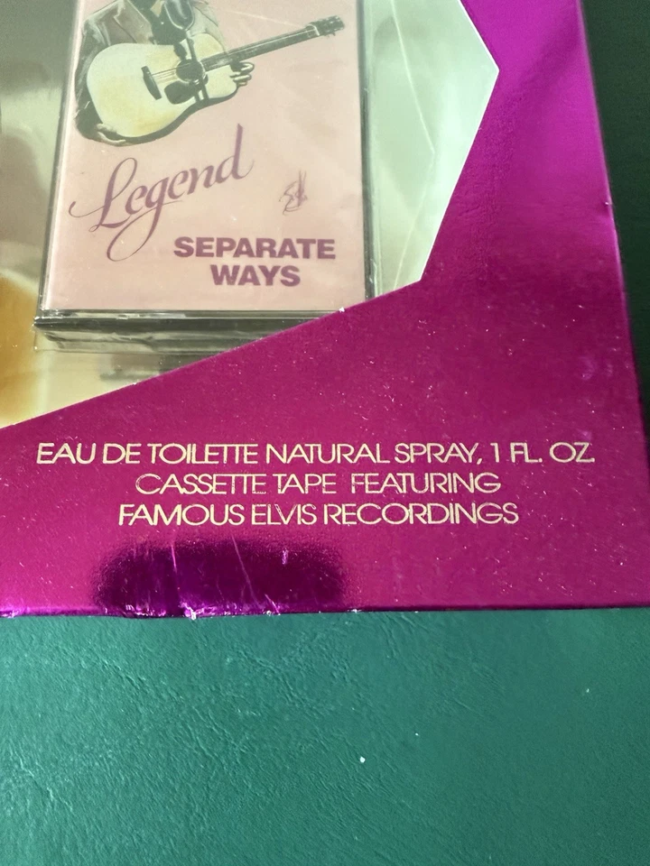 Unopened Box Of Legend For Her Perfume With Sealed Elvis Presley Cassette Tape  - Image 4 of 4