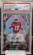 2019 Panini Prizm Deebo Samuel 🔥RC Camo🔥 Auto #346 PSA 10.  11/25