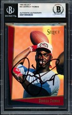 Derrick Thomas Signed 1993 Score Select Card #40 Chiefs Beckett #19958630