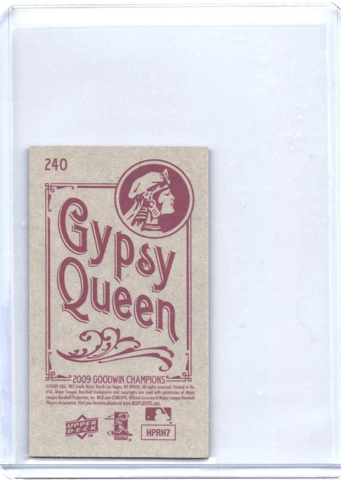 MARK BUEHRLE 2009 Upper Deck Goodwin Champions Mini Black Border #240 White Sox - Image 2 of 2